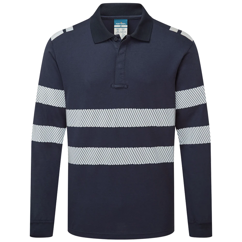 Portwest PW3 Modaflame Vlamvertragend Poloshirt met lange mouw FR733