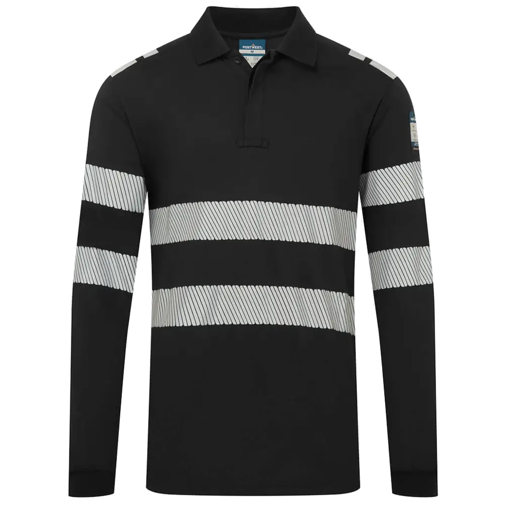 Portwest PW3 Modaflame flammhemmendes Langarm-Poloshirt FR733