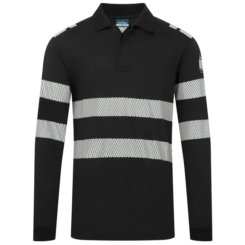 Portwest PW3 Modaflame Vlamvertragend Poloshirt met lange mouw FR733