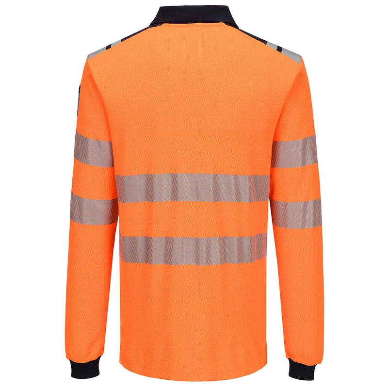 Portwest PW3 Modaflame Knit HVO Vlamvertragend Poloshirt met lange mouw FR734