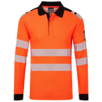 Portwest PW3 Modaflame Knit HVO Flame Retardant Long Sleeve Polo Shirt FR734
