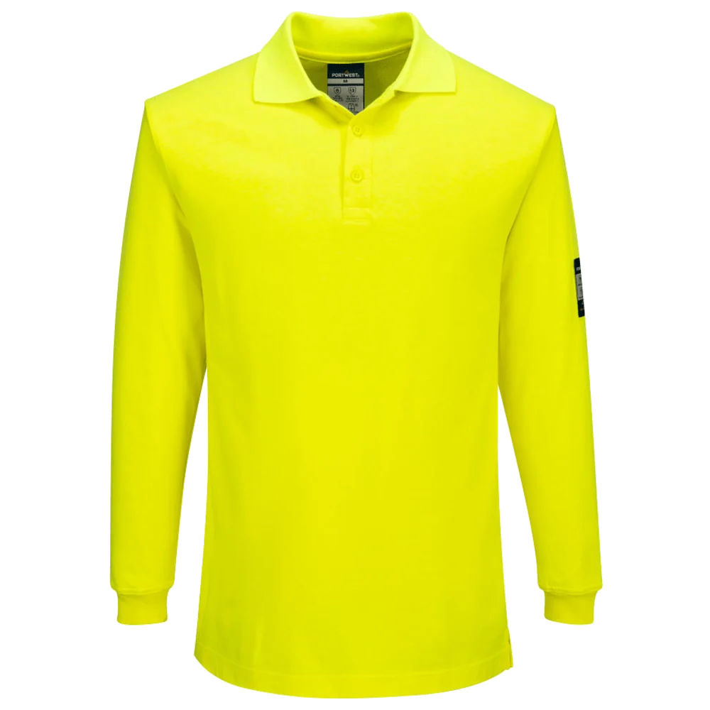 Portwest Modaflame Flame Retardant Long Sleeve Polo Shirt FR805