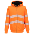 Portwest PW321 Hi-Vis Winter Hoodie met rits PW321