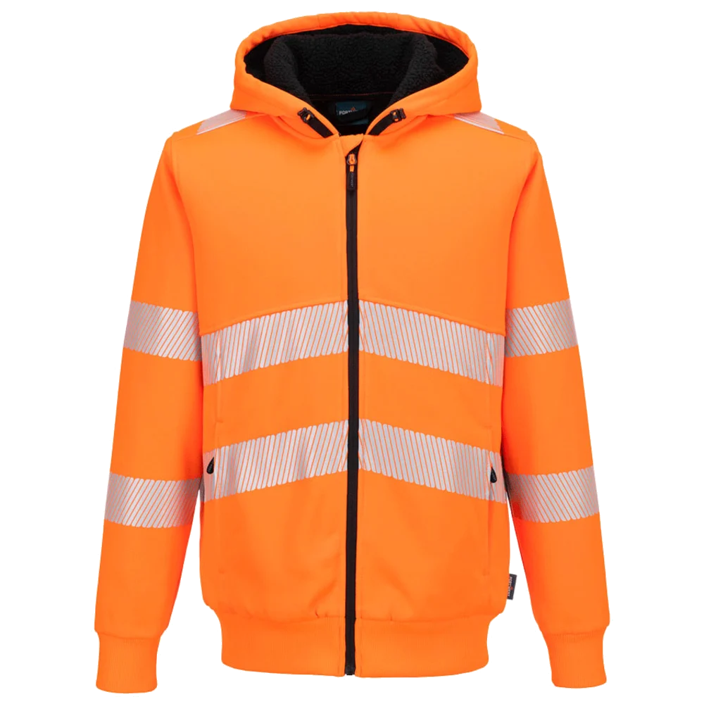 Portwest PW321 Hi-Vis Winter Hoodie met rits PW321