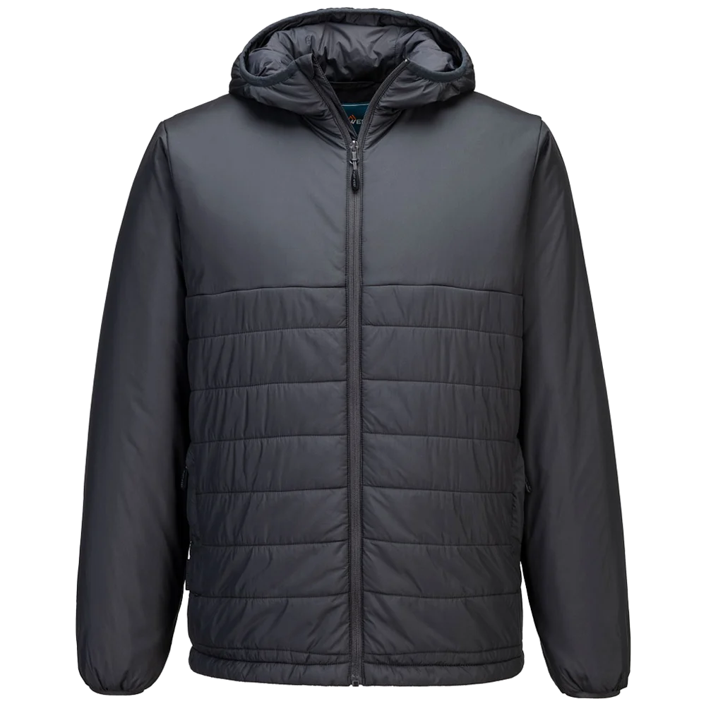 Portwest Professional Hooded Insulated Baffle Jacket S608