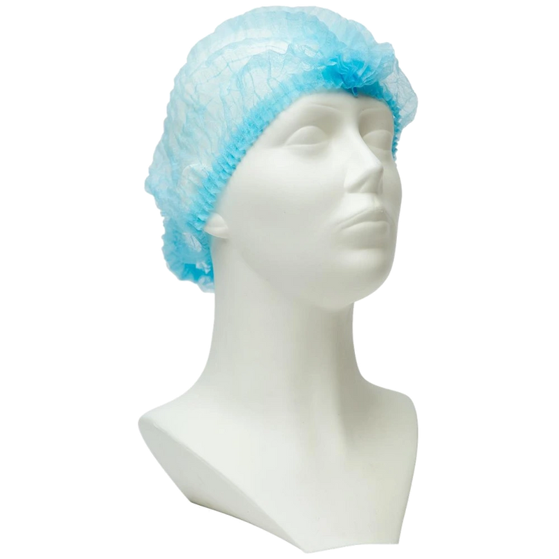 OXXA Basic Cover 2090 Mütze mit Schirm/Haarnetz blau, 100 Stück