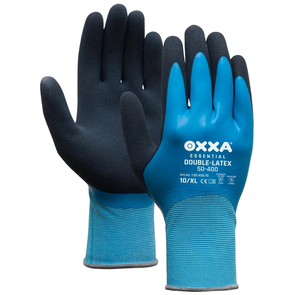 12 Paar OXXA Essential Double Latex 50-400 handschoen