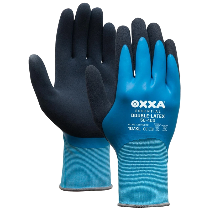 12 Paar OXXA Essential Double Latex 50-400 Handschuhe