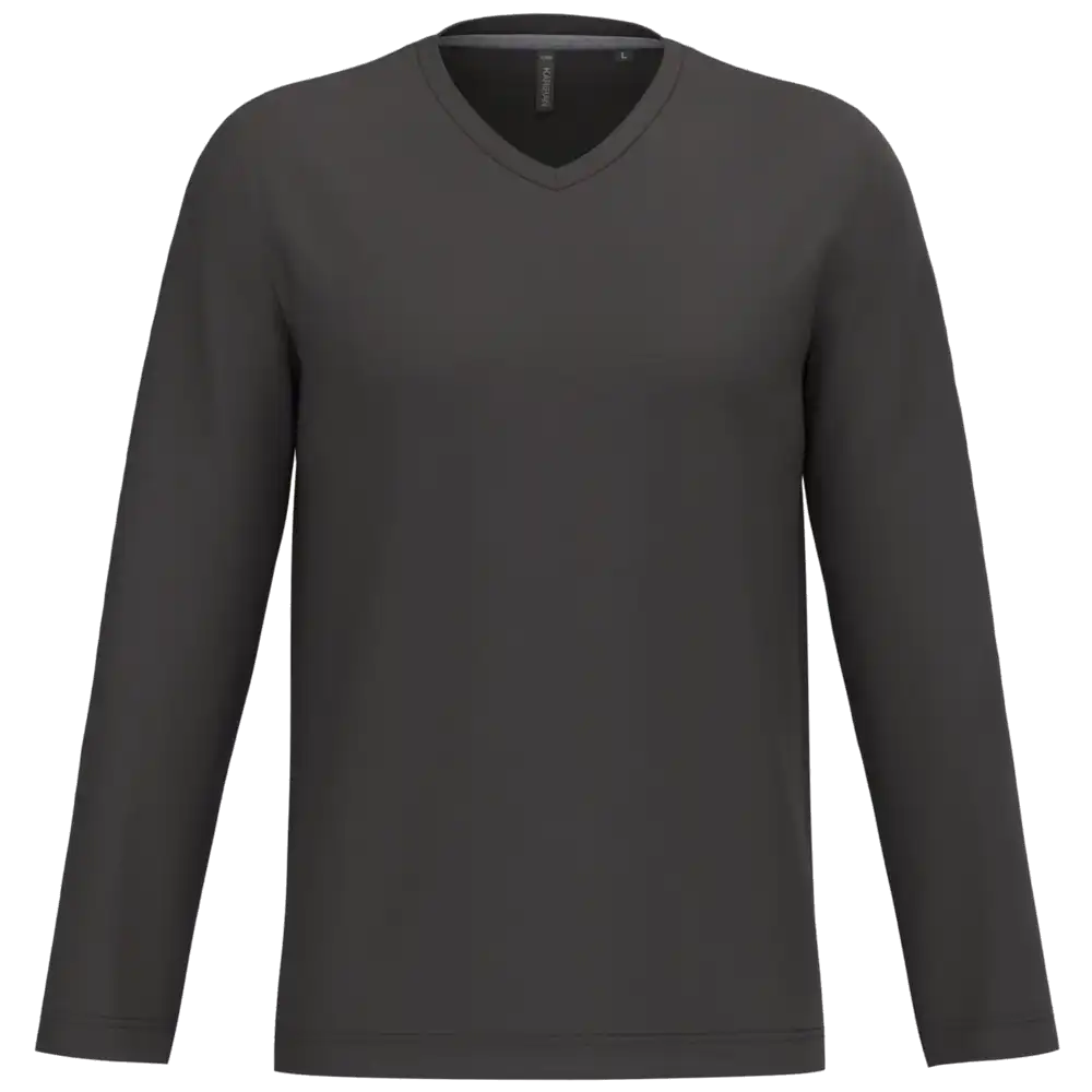 Kariban V-neck T-shirt long sleeves K358