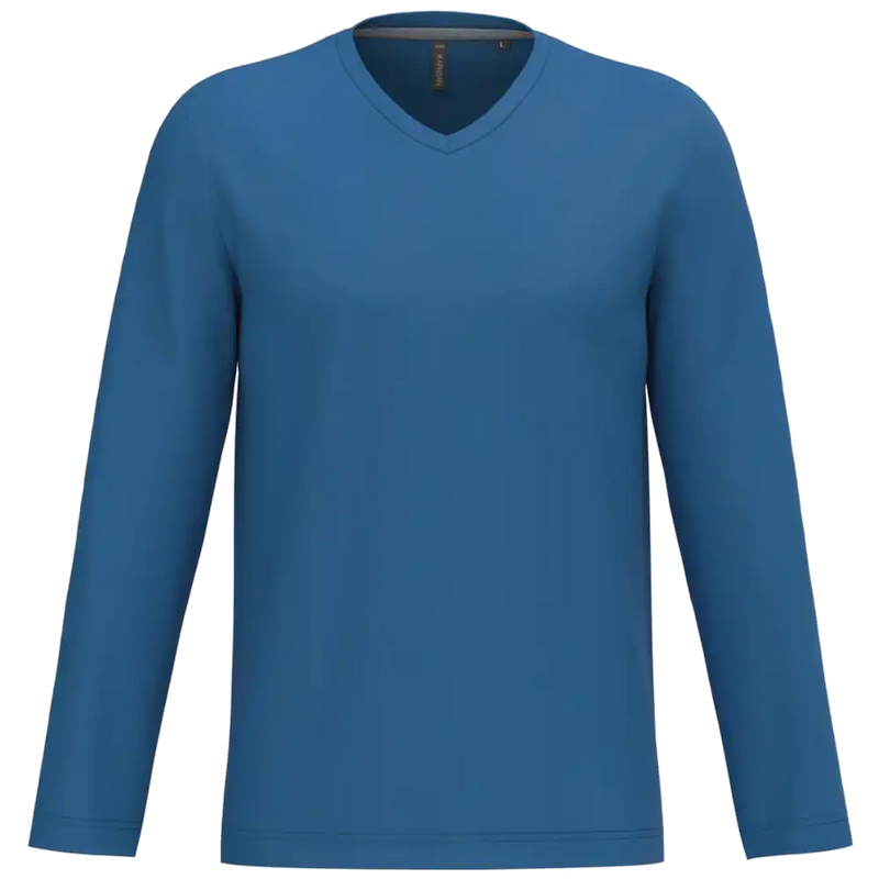 Kariban T-shirt V-hals lange mouwen K358