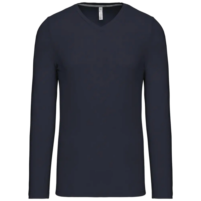 Kariban T-shirt V-hals lange mouwen K358