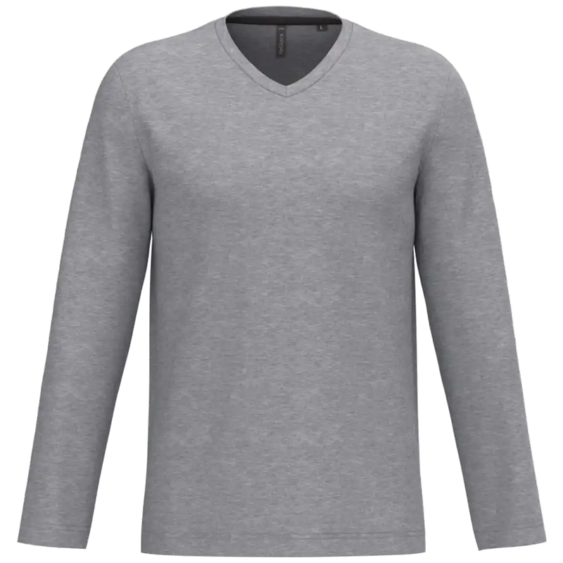 Kariban T-shirt V-hals lange mouwen K358