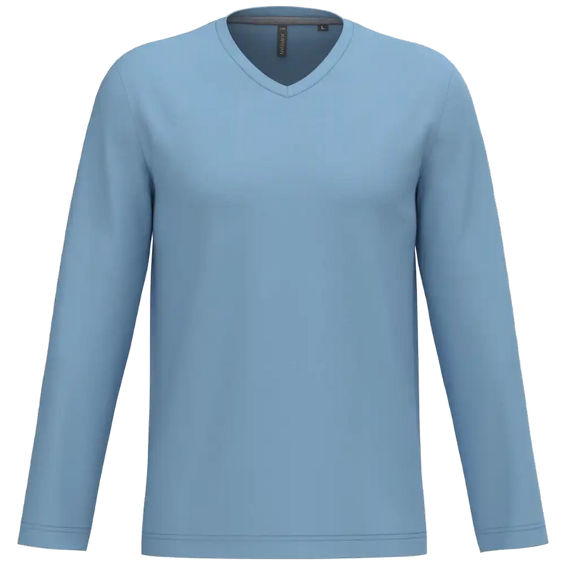 Kariban T-shirt V-hals lange mouwen K358