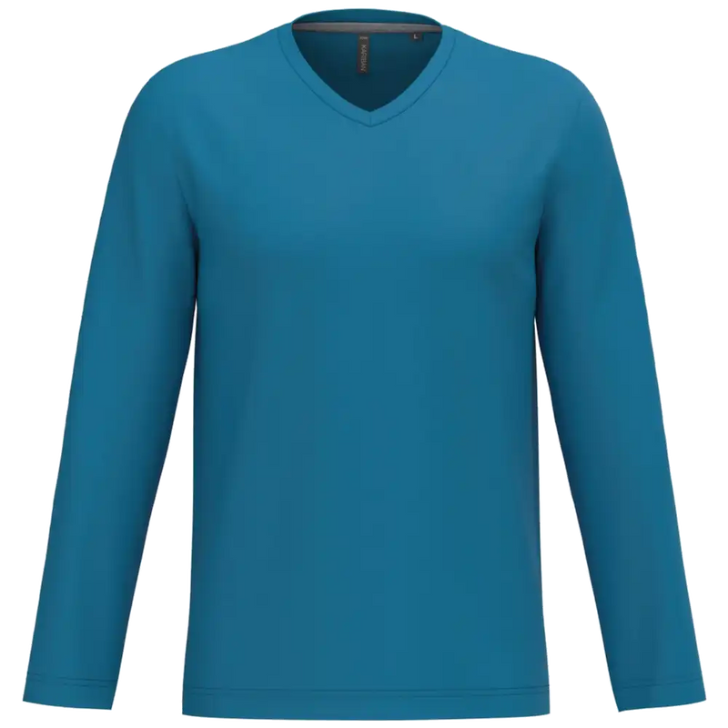 Kariban T-shirt V-hals lange mouwen K358