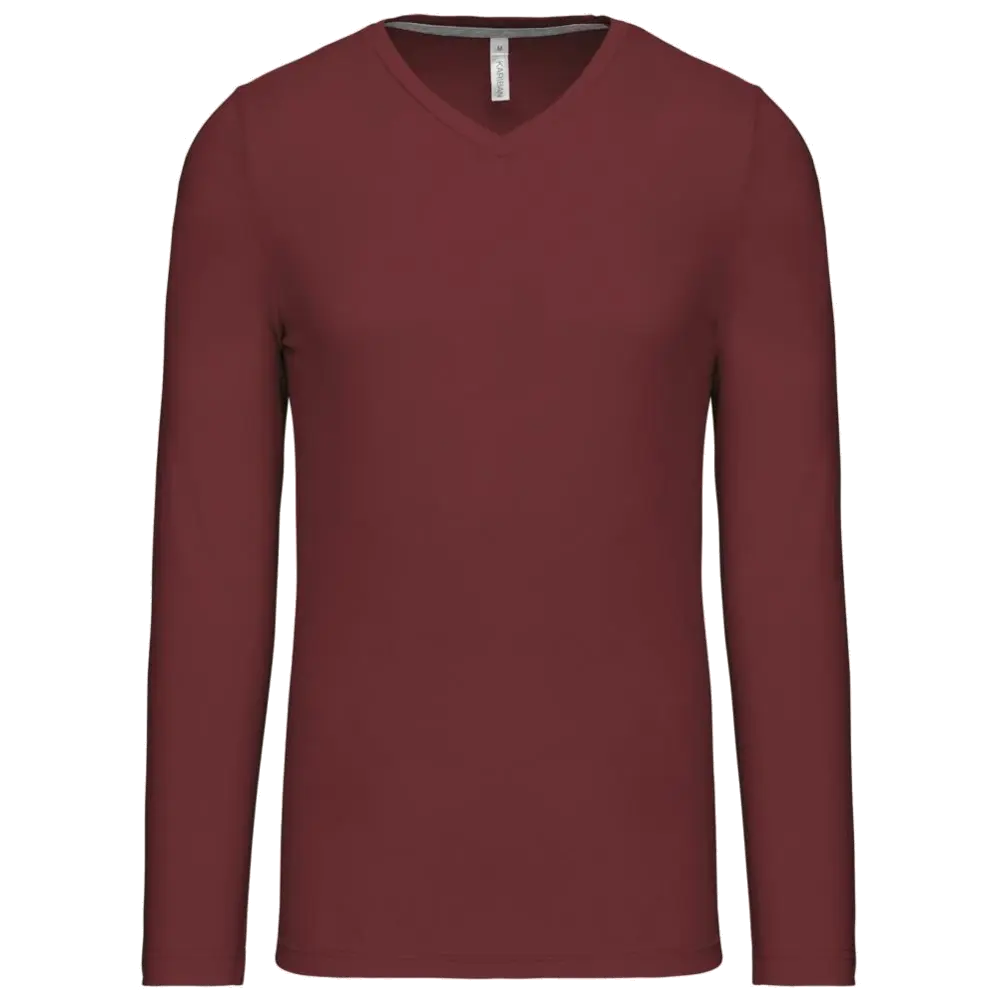 Kariban V-neck T-shirt long sleeves K358