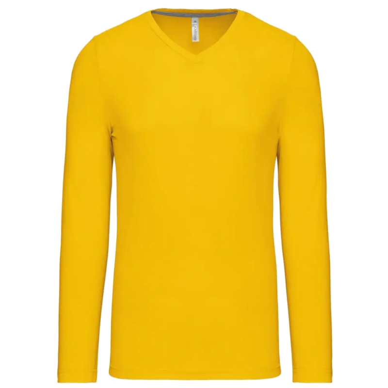 Kariban T-shirt V-hals lange mouwen K358
