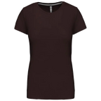Kariban Damen-Rundhals-T-Shirt mit kurzen Ärmeln K380