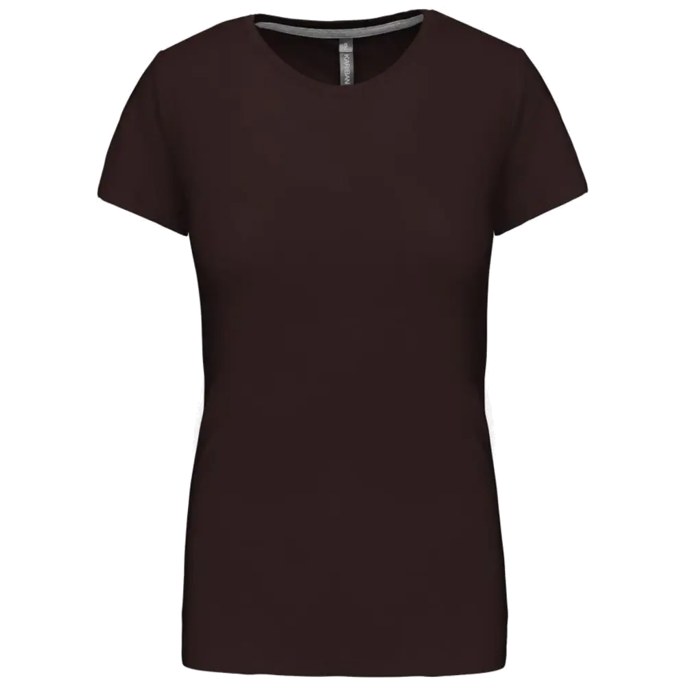 Kariban Damen-Rundhals-T-Shirt mit kurzen Ärmeln K380