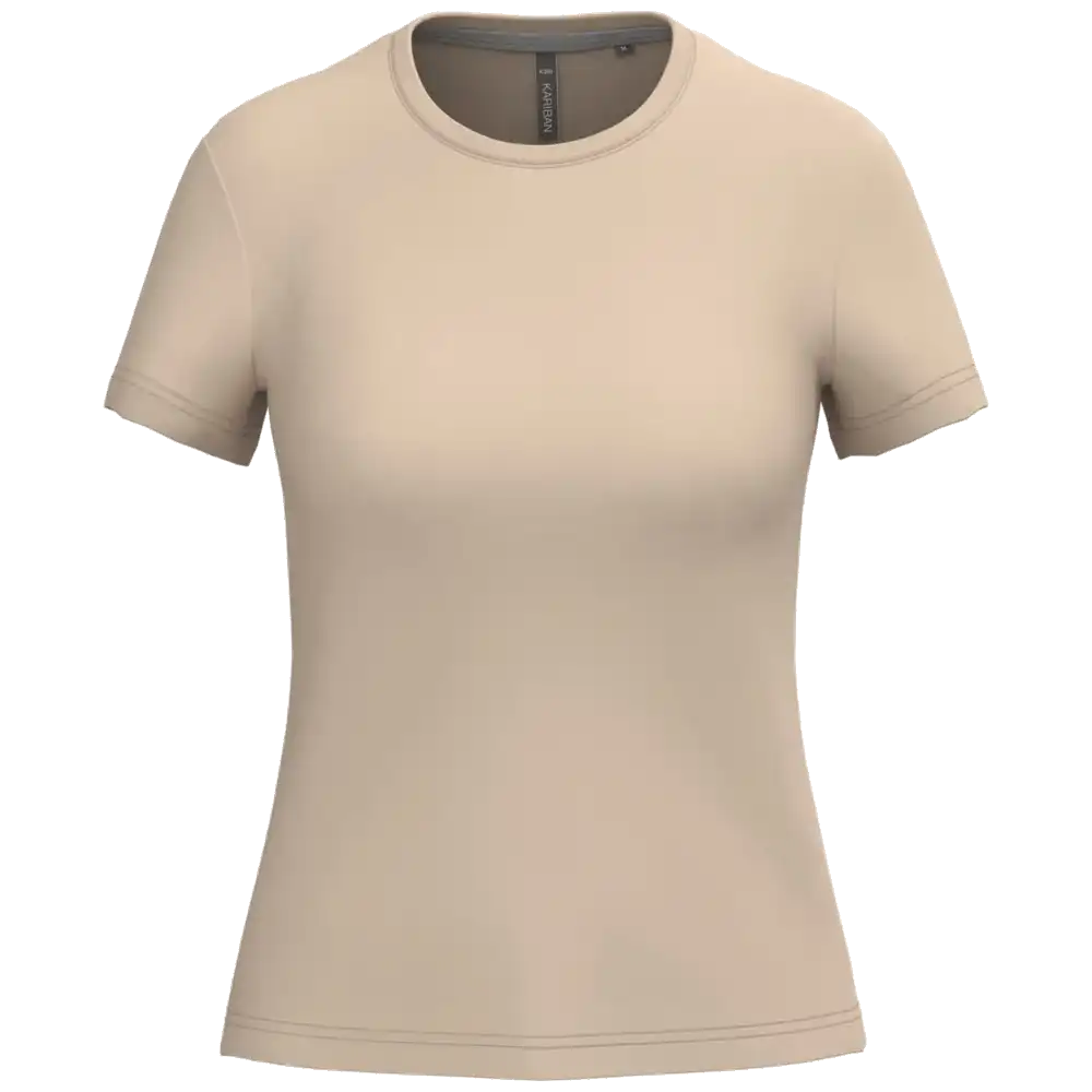 Kariban Damen-Rundhals-T-Shirt mit kurzen Ärmeln K380