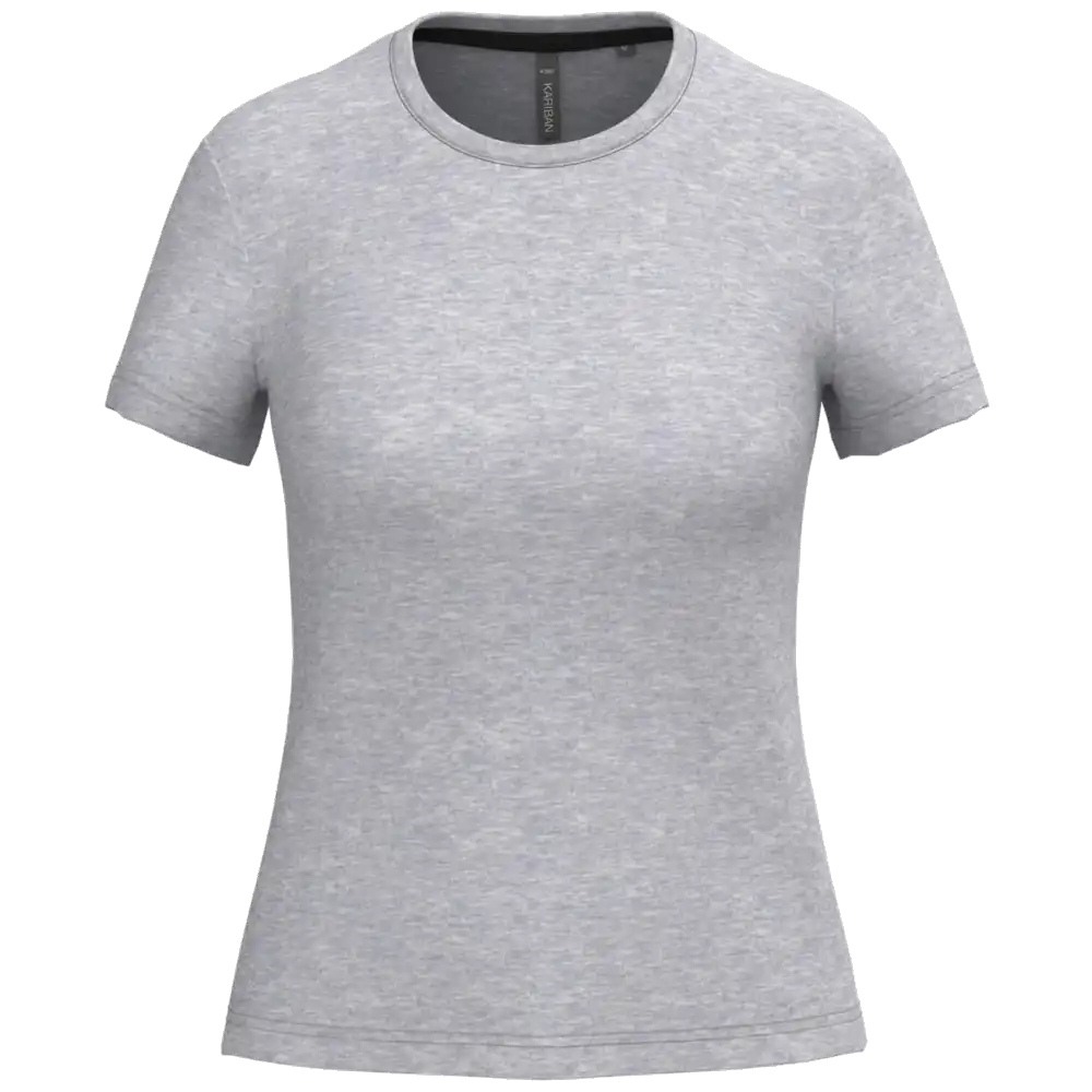 Kariban Damen-Rundhals-T-Shirt mit kurzen Ärmeln K380
