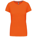 Kariban Damen-Rundhals-T-Shirt mit kurzen Ärmeln K380