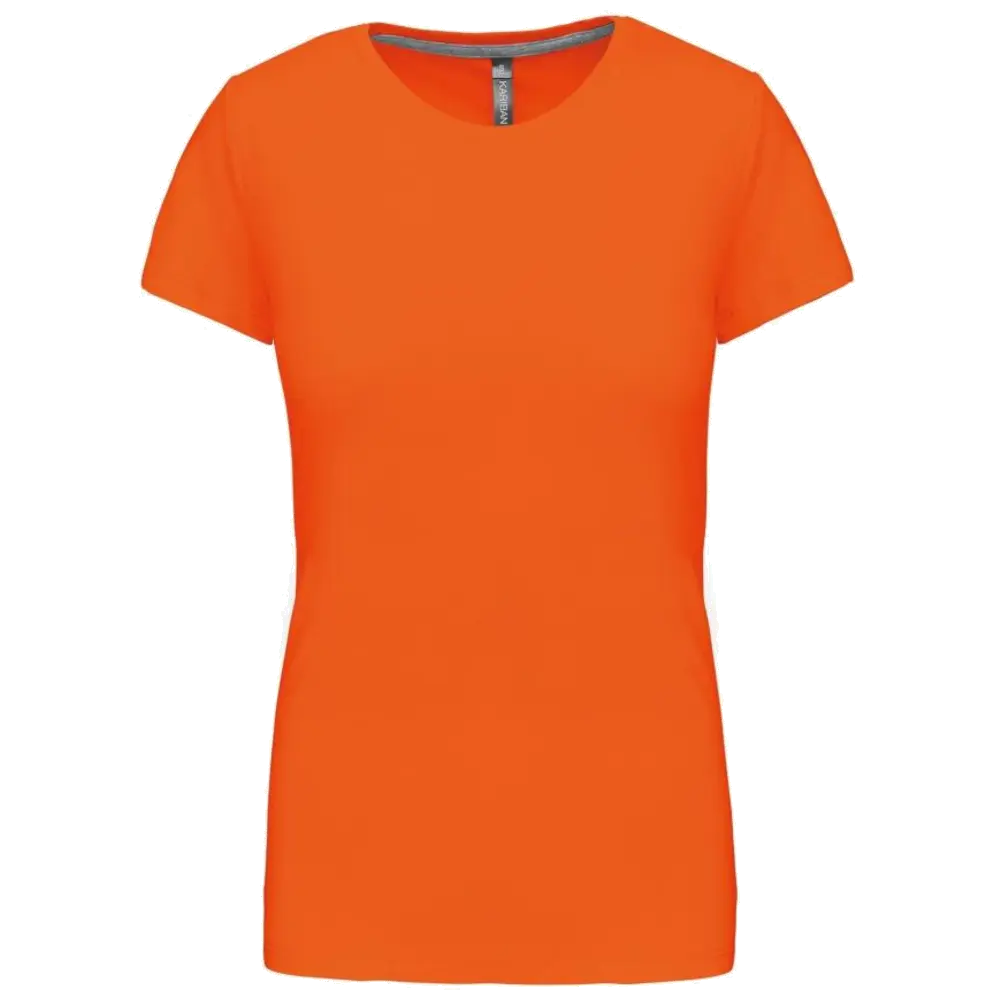 Kariban Damen-Rundhals-T-Shirt mit kurzen Ärmeln K380
