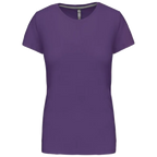 Kariban Damen-Rundhals-T-Shirt mit kurzen Ärmeln K380