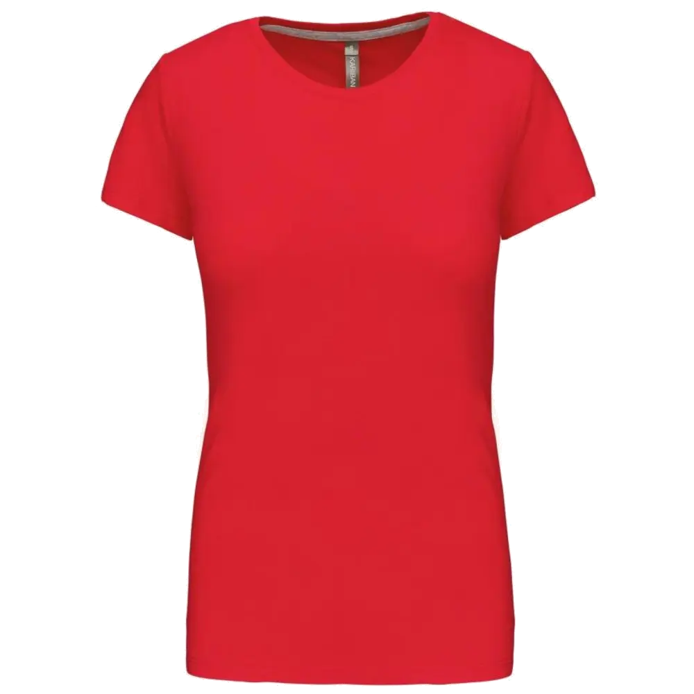 Kariban Damen-Rundhals-T-Shirt mit kurzen Ärmeln K380