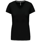 Kariban Damen-T-Shirt V-Ausschnitt Kurzärmel K381
