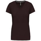 Kariban Damen-T-Shirt V-Ausschnitt Kurzärmel K381