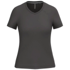 Kariban Damen-T-Shirt V-Ausschnitt Kurzärmel K381