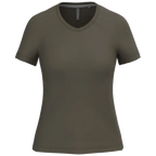 Kariban Damen-T-Shirt V-Ausschnitt Kurzärmel K381
