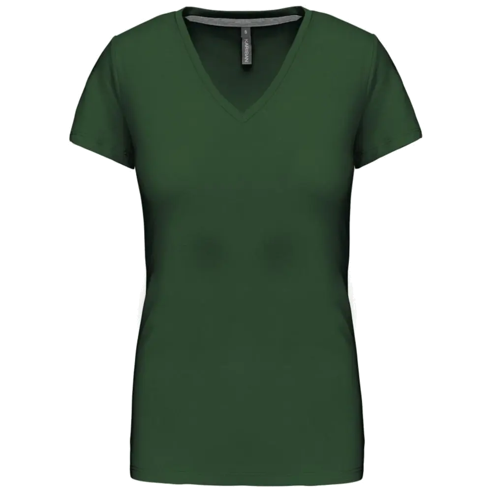Kariban Damen-T-Shirt V-Ausschnitt Kurzärmel K381