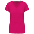 Kariban Damen-T-Shirt V-Ausschnitt Kurzärmel K381