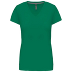 Kariban Damen-T-Shirt V-Ausschnitt Kurzärmel K381