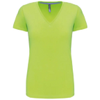 Kariban Damen-T-Shirt V-Ausschnitt Kurzärmel K381