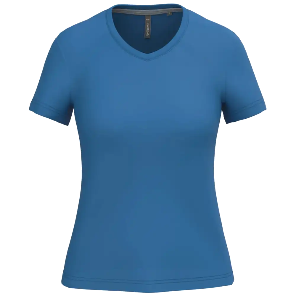 Kariban Damen-T-Shirt V-Ausschnitt Kurzärmel K381