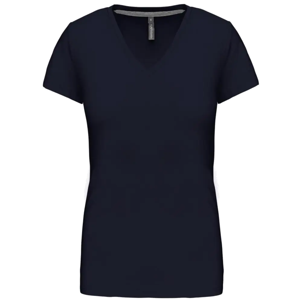 Kariban Damen-T-Shirt V-Ausschnitt Kurzärmel K381