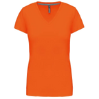 Kariban Damen-T-Shirt V-Ausschnitt Kurzärmel K381