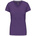 Kariban Damen-T-Shirt V-Ausschnitt Kurzärmel K381