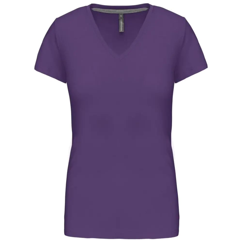 Kariban Damen-T-Shirt V-Ausschnitt Kurzärmel K381