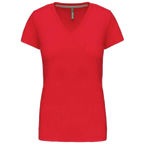 Kariban Damen-T-Shirt V-Ausschnitt Kurzärmel K381
