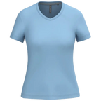 Kariban Damen-T-Shirt V-Ausschnitt Kurzärmel K381
