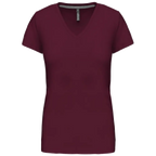 Kariban Damen-T-Shirt V-Ausschnitt Kurzärmel K381