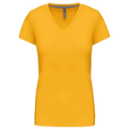 Kariban Damen-T-Shirt V-Ausschnitt Kurzärmel K381