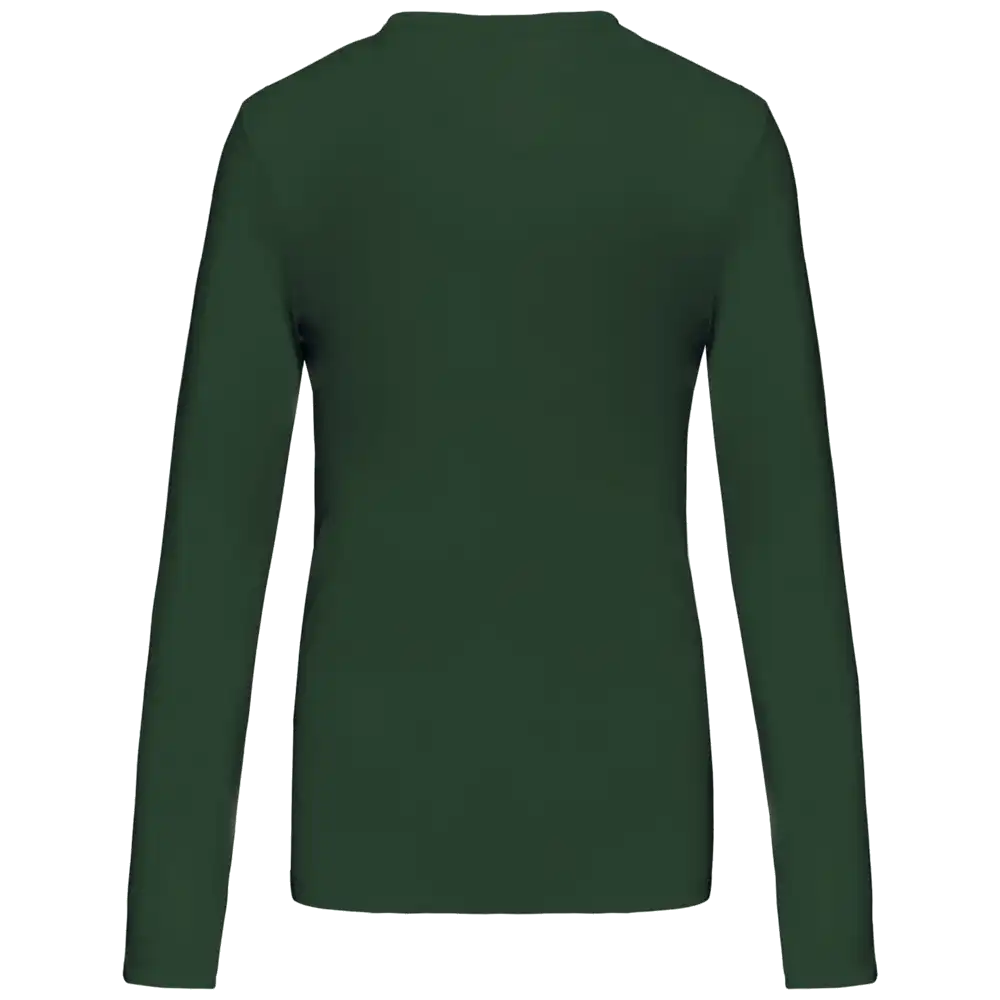 Kariban Damen-T-Shirt mit V-Ausschnitt und langen Ärmeln K382