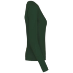 Kariban Damen-T-Shirt mit V-Ausschnitt und langen Ärmeln K382