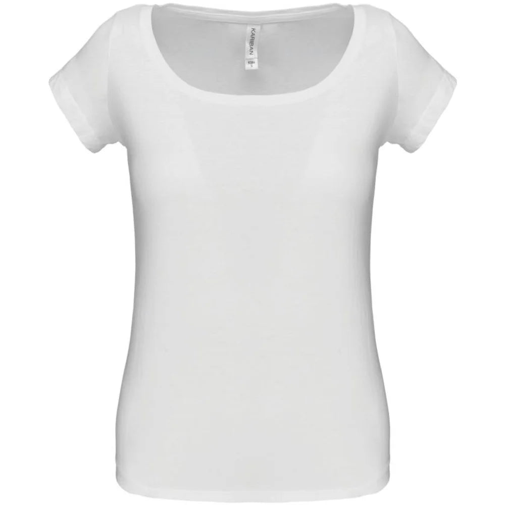 Kariban Women's T-shirt short sleeves with boat neck K384