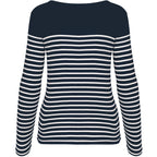 Kariban gestreiftes Damen-Langarm-T-Shirt K386