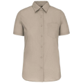 Kariban-Hemd aus pflegeleichten Polycotton-Poplin mit kurzen Ärmeln für Frauen K548